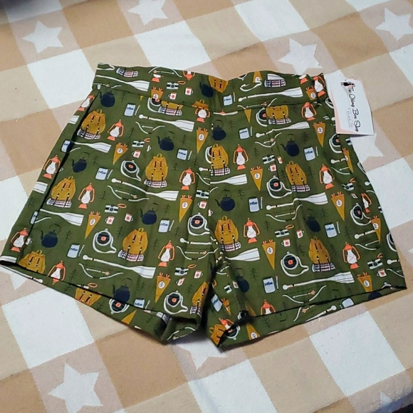 The Oblong Box Shop Pants - Retro High Waisted Pinup Shorts Unhappy Camper